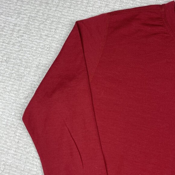 Yukonwool New Zealand 100% Made in Canada Merino Wool Base layer shirt Men S Red - Picture 3 of 16